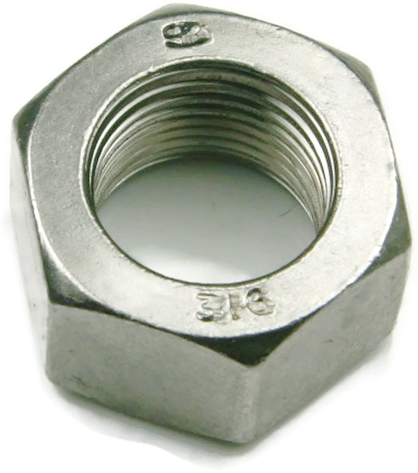 316 Stainless Steel Finished Hex Nut UNC 5/1618, Qty 250 eBay